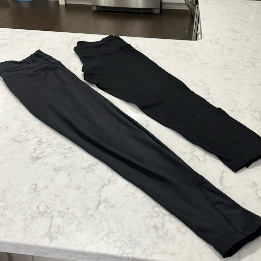 Lot of two pair of workout leggings, one full length and one Capri